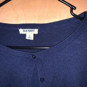 Old navy size large dark blue cardigan! Never worn